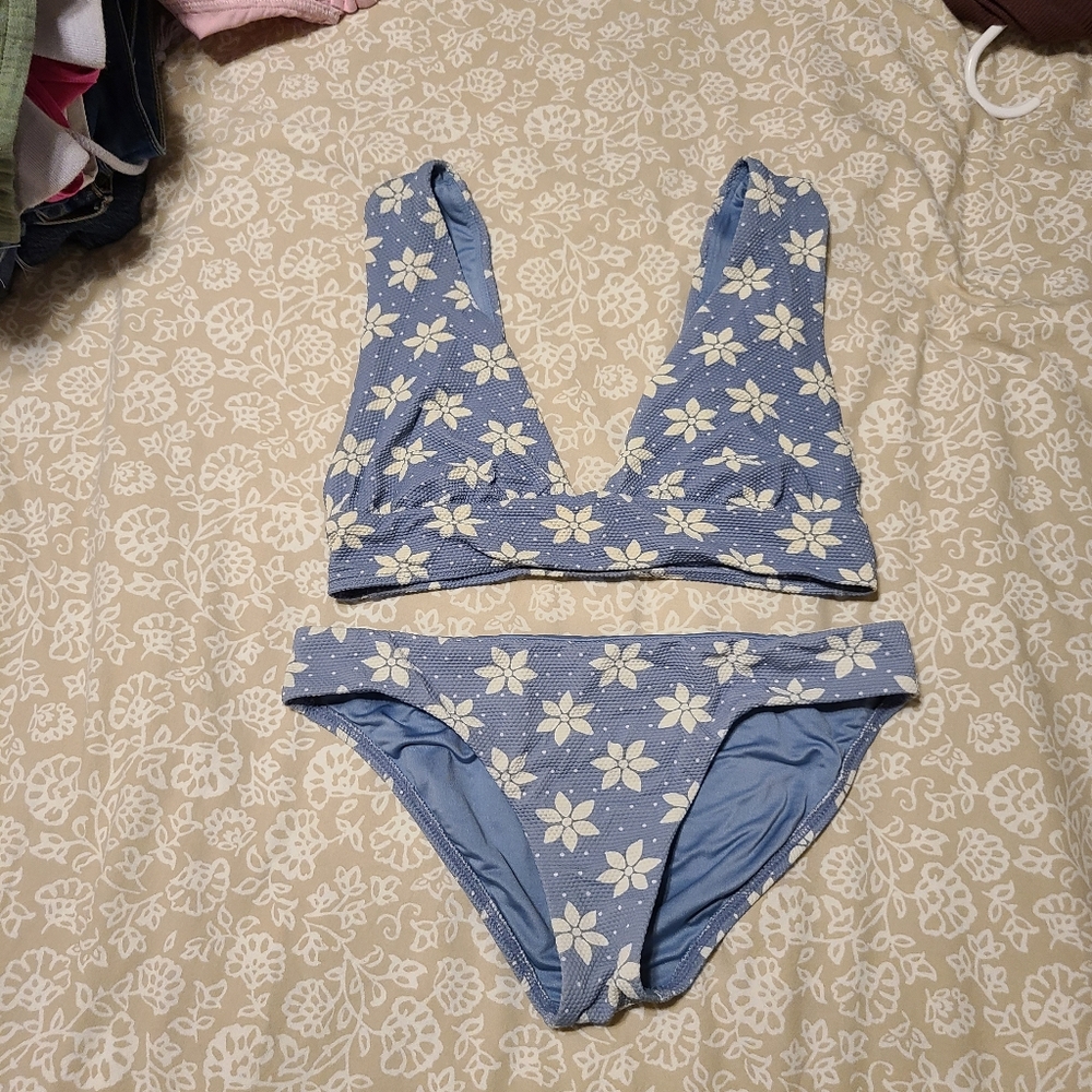 Wrangler Blue Floral Bikini Set